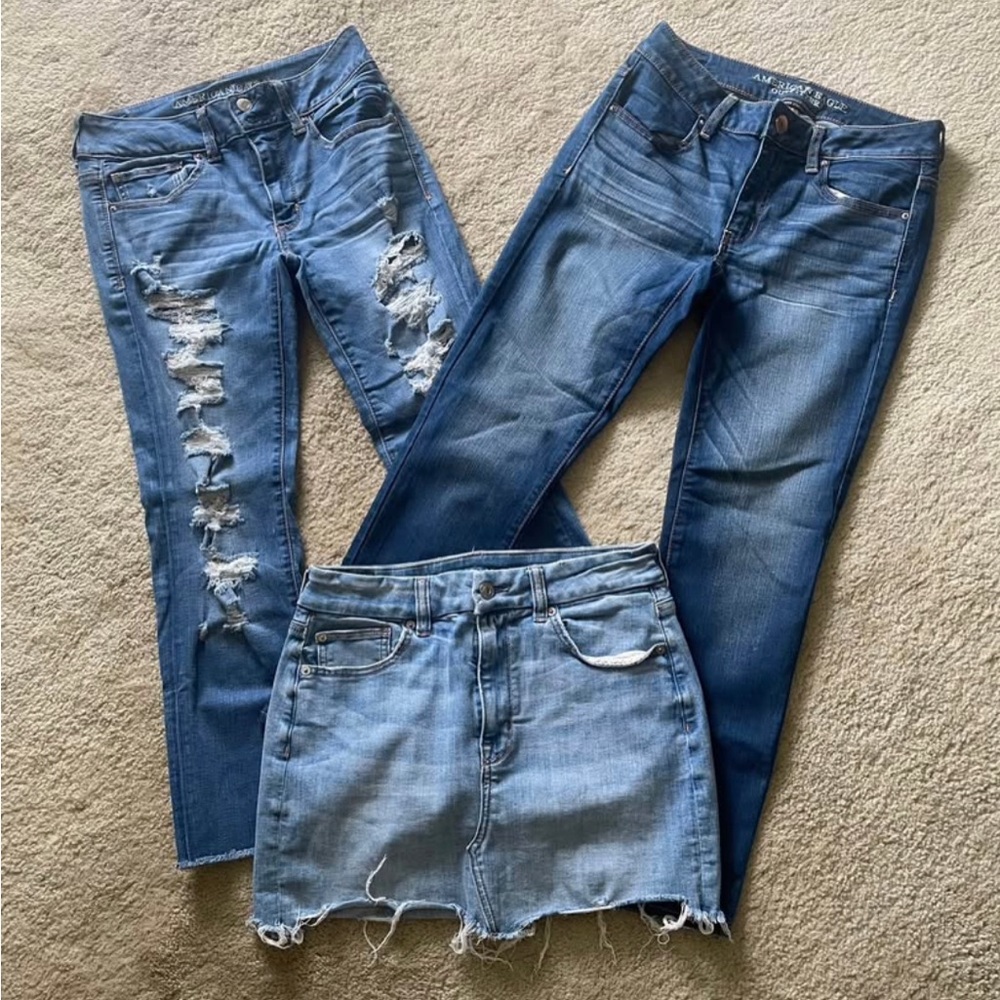 $25 BUNDLE SALE Jeans - Skirts - Shorts - any 4 pairs !
